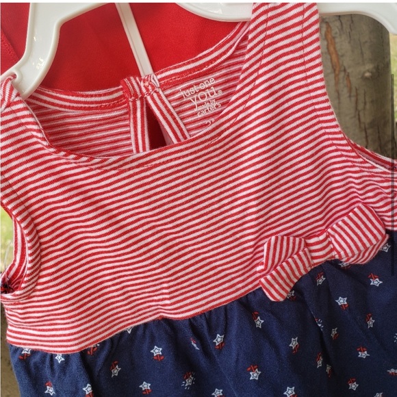 NEW! CARTER’S Bundle Just One You Patriotic 3pc Outfit Red White Blue Newborn - Picture 3 of 12